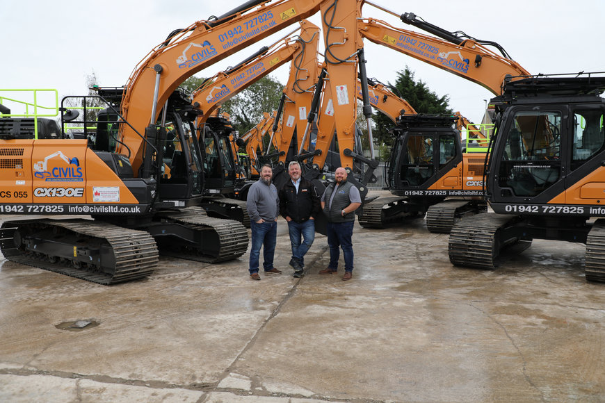 CIVILS & CONSTRUCTION SOLUTIONS SIGNS CX130E DEAL AT THE UK CASE ROADSHOW 